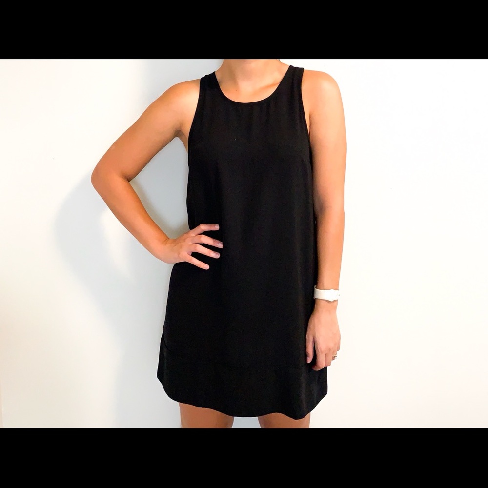 Leigh black shift dress